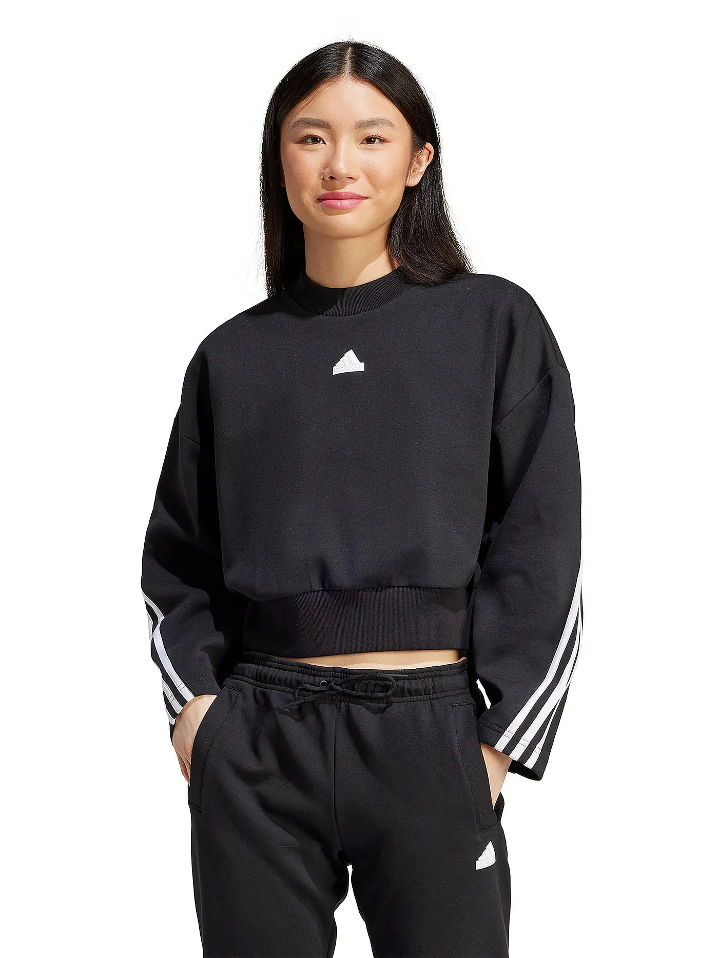 ADIDAS | Damen Sweater 3S Crop | 